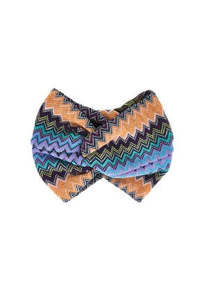 Missoni Headband in Purple.