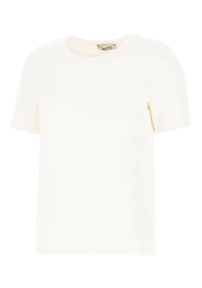 'S Max Mara embroidered crew-neck T-shirt - Neutrals