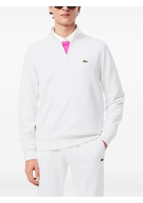 Lacoste logo-patch sweatshirt - White