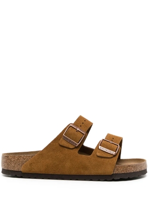 Birkenstock Arizona suede slides - Brown