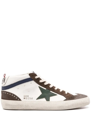 Golden Goose Mid-Star leather sneakers - White