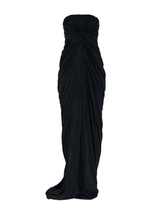 Rick Owens strapless draped maxi dress - Black