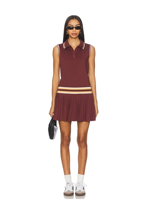 Malbon Golf Bella Dress in Burgundy. Size L. Also in XS, M.