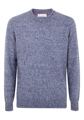 Brunello Cucinelli speckled-effect sweater - Blue