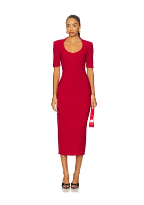 Nookie Blair Midi Dress in Red. Size S. Also in XS, XL.