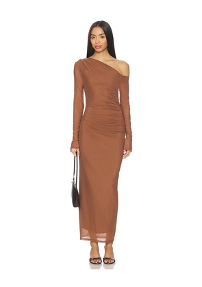 NIA Lyra Dress in Brown. Size L. Also in M, S, XS.
