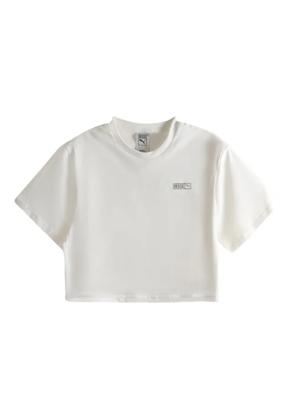 PUMA x Rosé logo-detail cropped T-shirt - White