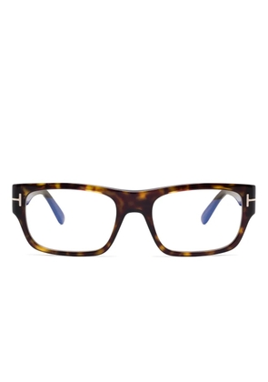TOM FORD Eyewear rectangle-frame glasses - Brown
