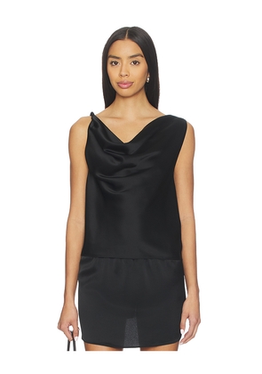 LESET Barb Shell Top in Black. Size L. Also in M, S, XS.