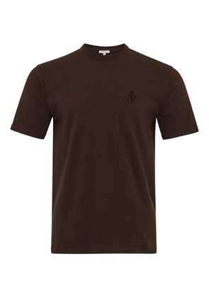 JW Anderson logo-embroidered T-shirt - Brown