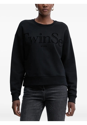 TWINSET logo-print sweatshirt - Black