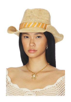 Nikki Beach Melanie Cowboy Hat in Neutral.