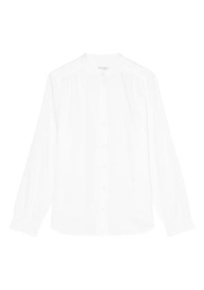 Marc O'Polo high-neck button-up shirt - White
