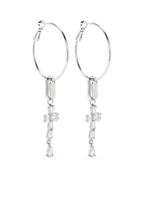Ellen Conde crystal-embellished earrings - Silver