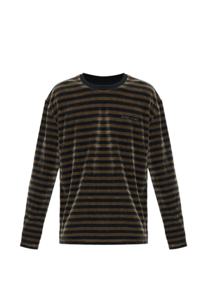 SAMSOE SAMSOE striped long-sleeved T-shirt - Brown