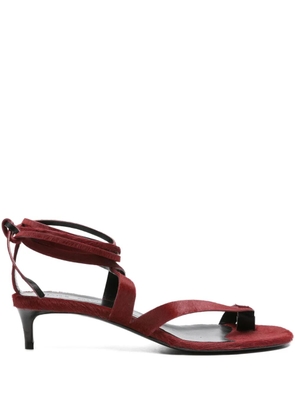 KHAITE 35mm Aimee heeled sandals - Red