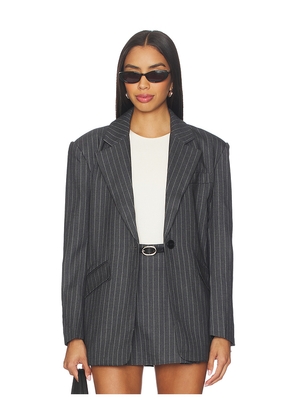 MADISON THE LABEL Collins Blazer in Grey. Size L. Also in M, S, XL/1X, XS.