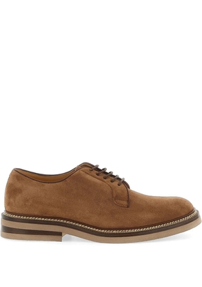 Brunello Cucinelli suede Derby shoes - Brown