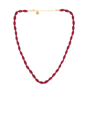 Maison Irem Tidey Necklace in Red.