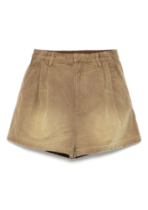 JNBY wide-leg denim shorts - Brown