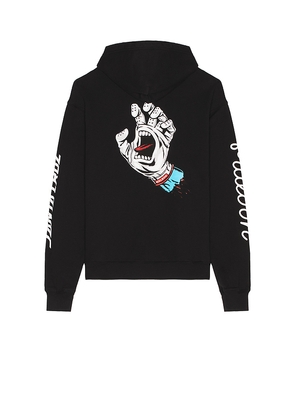 Malbon Golf x Santa Cruz Fesque Screaming Hand Hoodie in Black. Size L. Also in M, S.