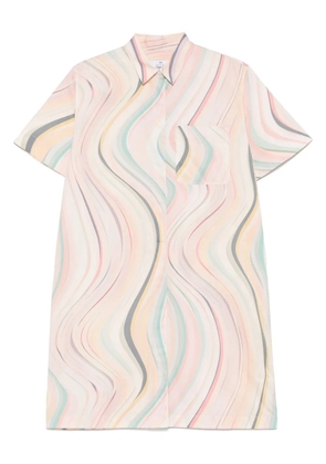PS Paul Smith swirl-patterned mini dress - Neutrals