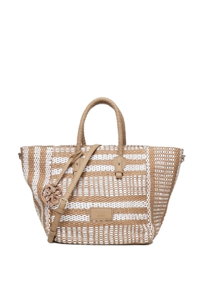 V°73 Stefanie woven tote bag - Brown