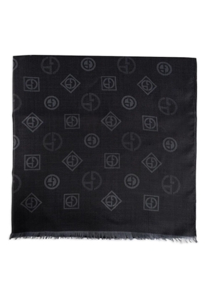 Giorgio Armani silk scarf - Black