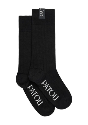 Patou ribbed socks - Black