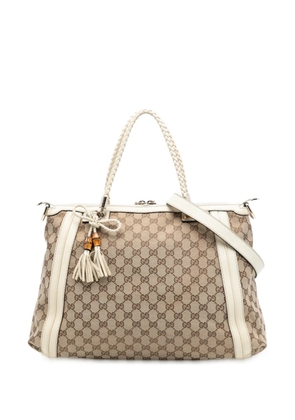 Gucci Pre-Owned 2016-2025 Large GG Canvas Bella satchel - Brown