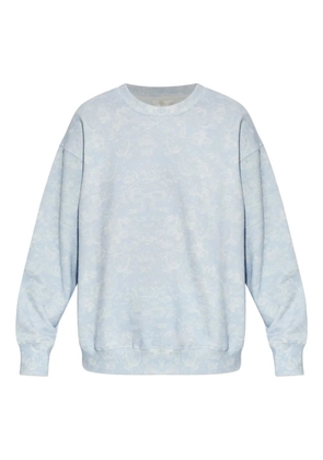 LoveShackFancy Palo patterned sweatshirt - Blue