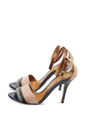 Fendi Pre-Owned leather ankle-strap sandals - Neutrals
