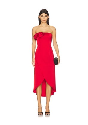 KIKA VARGAS Almaz Dress in Red. Size 0. Also in 10, 2, 4, 6, 8.