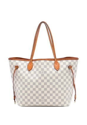 Louis Vuitton Pre-Owned 2010-2019 Damier Azur Neverfull MM tote bag - White
