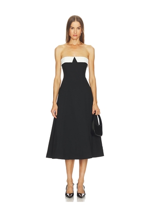LOBA Natalie Midi Dress in Black. Size L. Also in M, S, XL, XS, XXS.