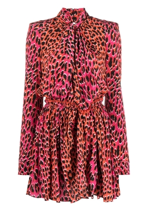 Zadig&Voltaire animal-print silk minidress - Red