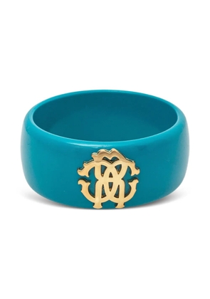 Roberto Cavalli Vintage logo-plaque bracelet - Blue