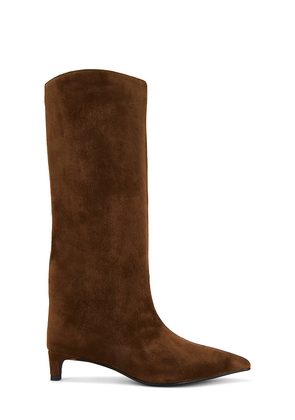 Nakedvice The Stacey Suede Boot in Brown. Size 10. Also in 6, 7, 8.