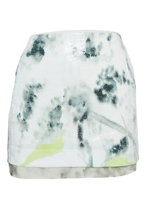 Diane Von Furstenberg Vintage sequin floral skirt - Green
