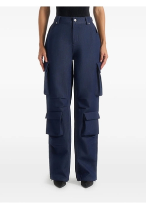 Manière De Voir Emilie flap-pocket trousers - Blue
