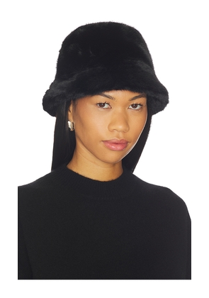 Lovers and Friends x Christina Elezaj Lisa Bucket Hat in Black.