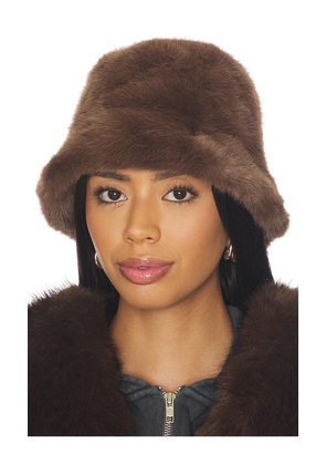 Lovers and Friends Lisa Bucket Hat in Brown.