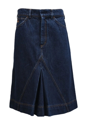 Victoria Beckham pleated midi skirt - Blue