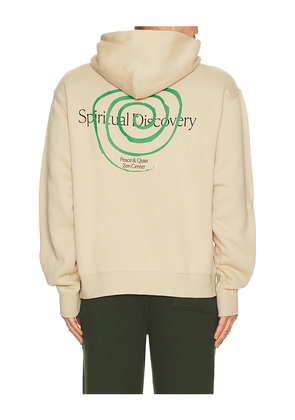 Museum of Peace and Quiet Spiritual Discovery Hoodie in Cream. Size L. Also in M, S, XS.