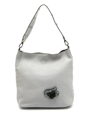 Kate Spade floral-appliqué shoulder bag - Grey