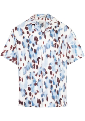 Lanvin abstract print shirt - Red