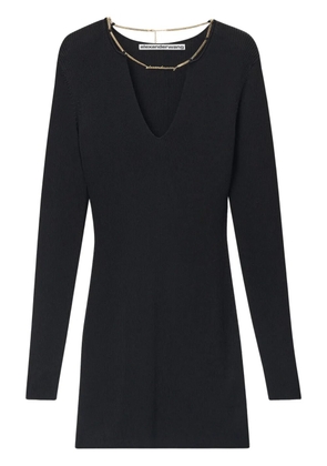 Alexander Wang Logo Nameplate dress - Black