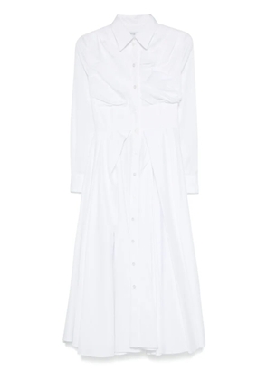 Viktor & Rolf pleated midi shirt dress - White