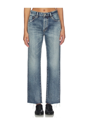 Moussy Vintage Ravencrest Straight Jeans in Blue. Size 24. Also in 26, 27, 28, 29, 30, 31, 32.