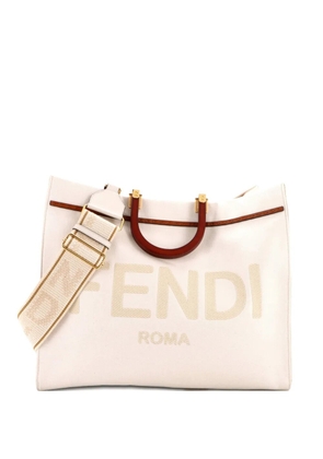 Fendi Pre-Owned Sunshine Shopper Canvas Large tote bag - Neutrals